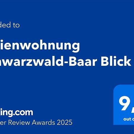 Ferienwohnung Schwarzwald-Baar Blick Donaueschingen Exteriér fotografie